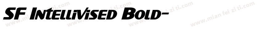 SF Intellivised Bold字体转换